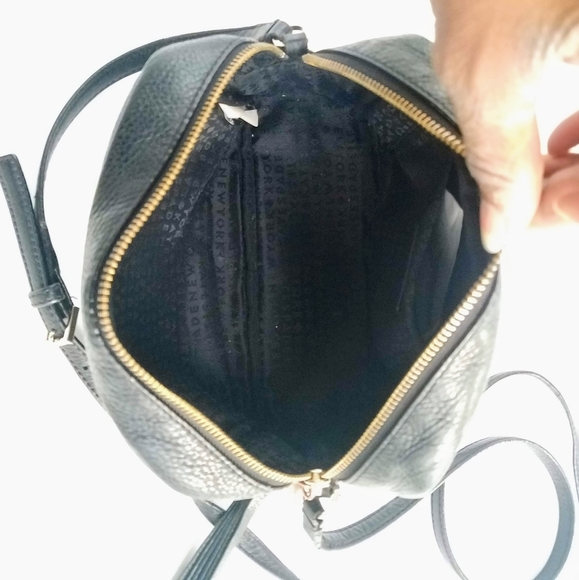 Kate Spade New York Black Pebble Leather Tassel Ca - Picture 9 of 16